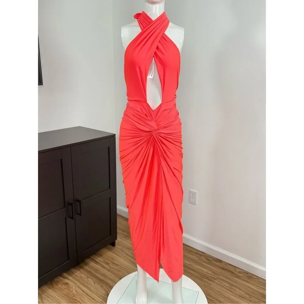 Baobab Kena stretch jersey midi dress Size Small